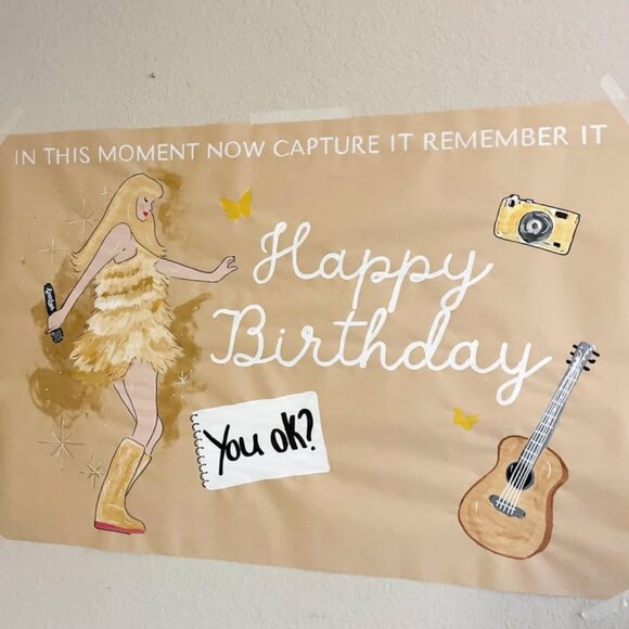 Taylor Swift- Fearless Birthday Banner - Picture 1 of 1